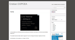Desktop Screenshot of blog.copcea.ro
